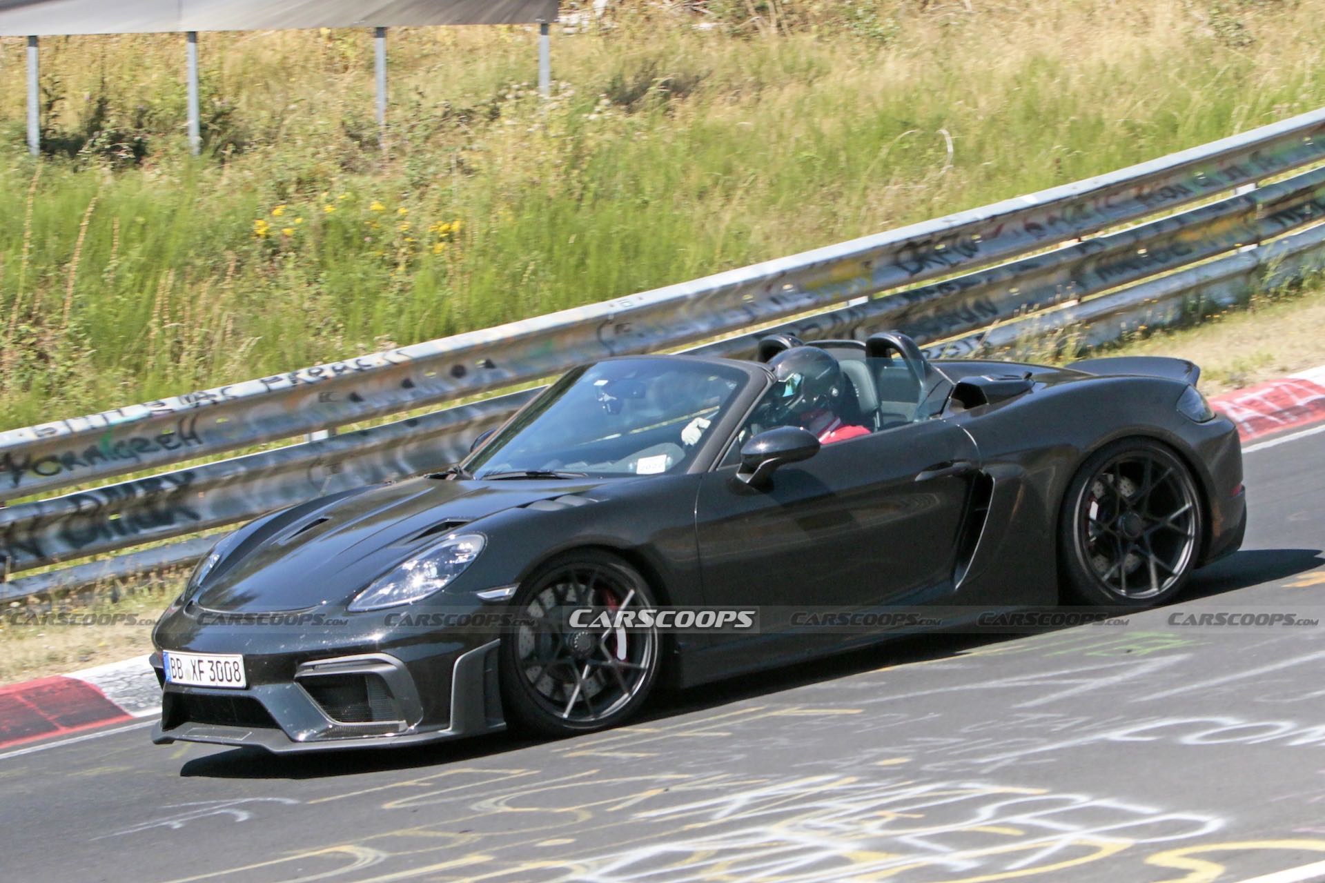 2023 Porsche 718 RS Spyder Goes Topless, Flashes Sexy Weissach Bucket Seats