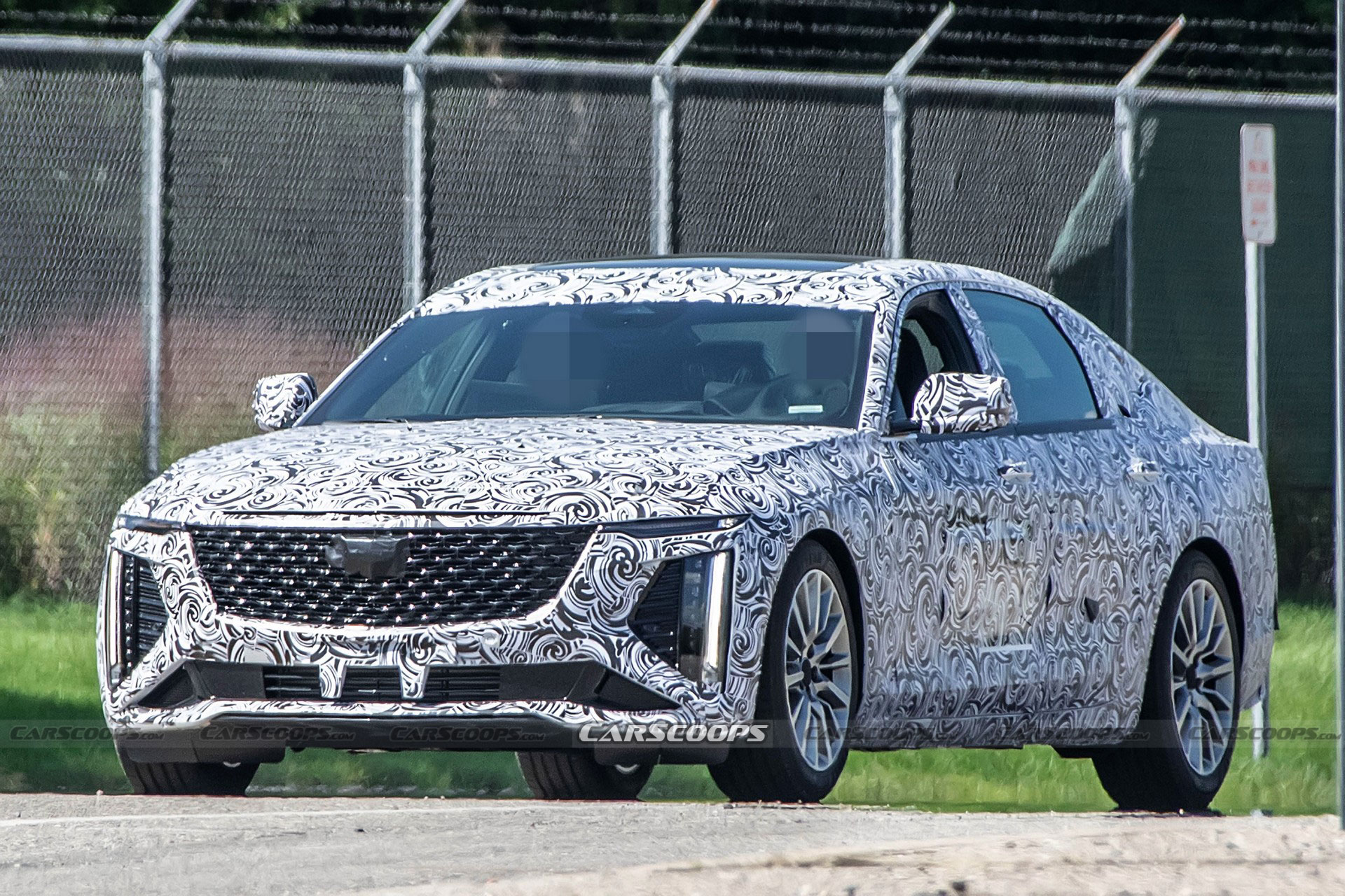 2024 Cadillac CT6 Spied With Production Lighting Units