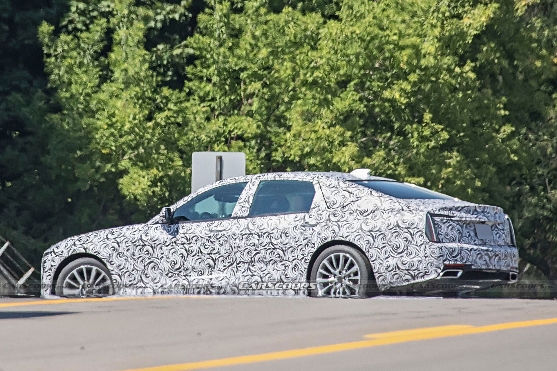 2024 Cadillac CT6 Spied With Production Lighting Units