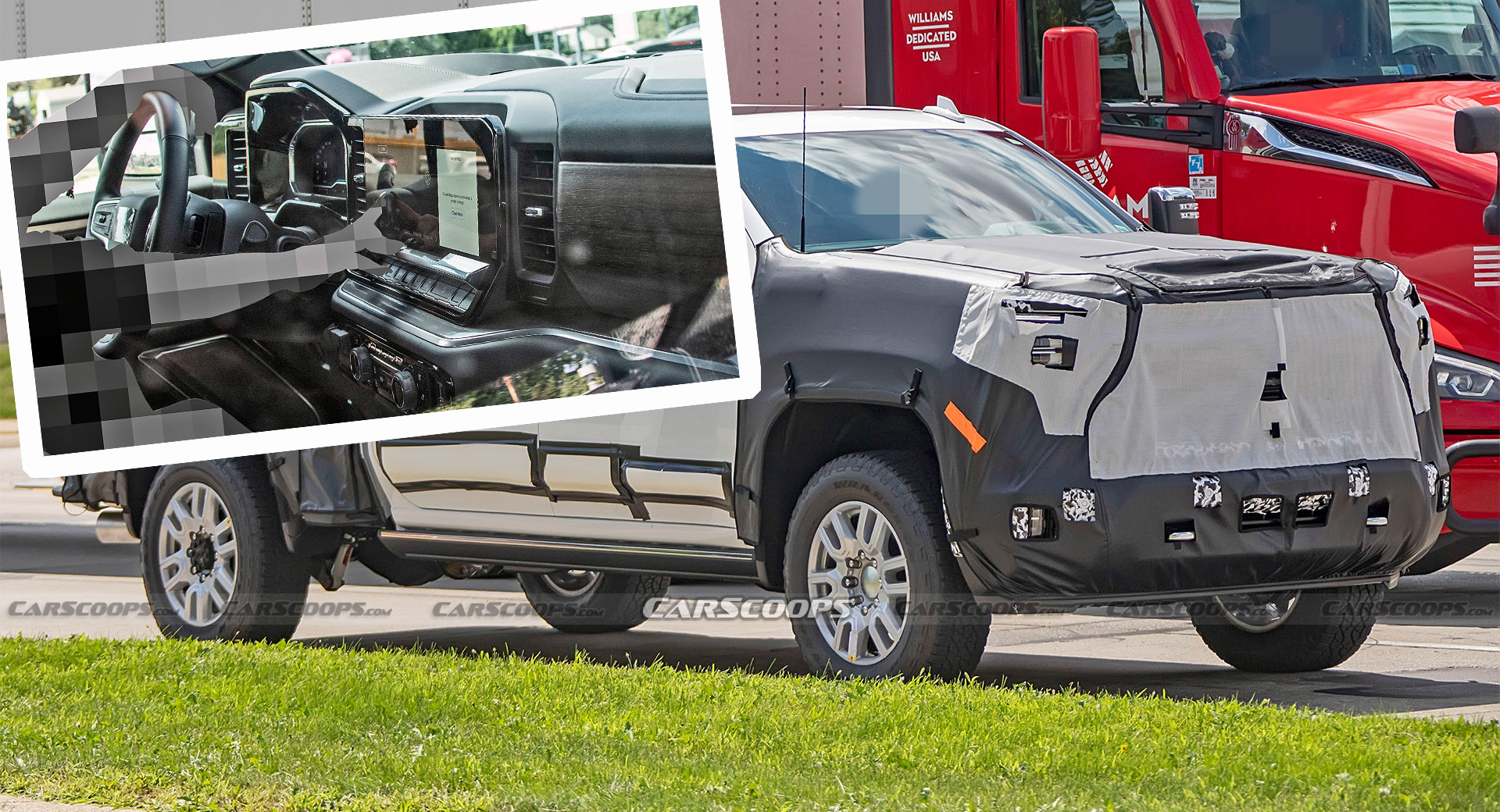 Chevrolet Silverado HD 2024 creusé à l’intérieur et à l’extérieur