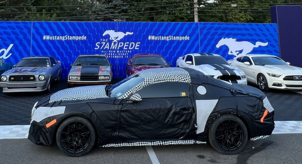  Next-Gen 2024 Ford Mustang Spotted At Woodward Dream Cruise