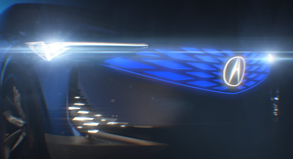 Acura Teases Design Of Its Upcoming Electric Crossover Through Precision EV Concept