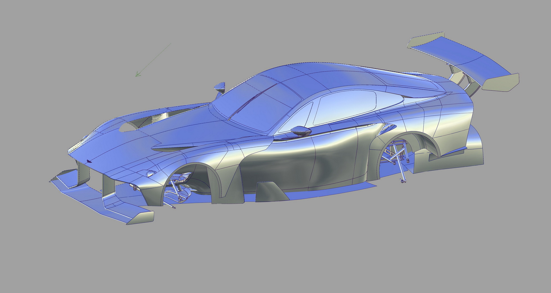 Aston Martin GT Racecar Design Render Is Part-Vulcan And Part-Valkyrie