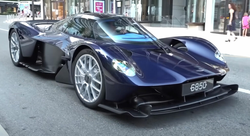 David Coulthard Takes To The Streets Of Monaco In An Aston Martin Valkyrie