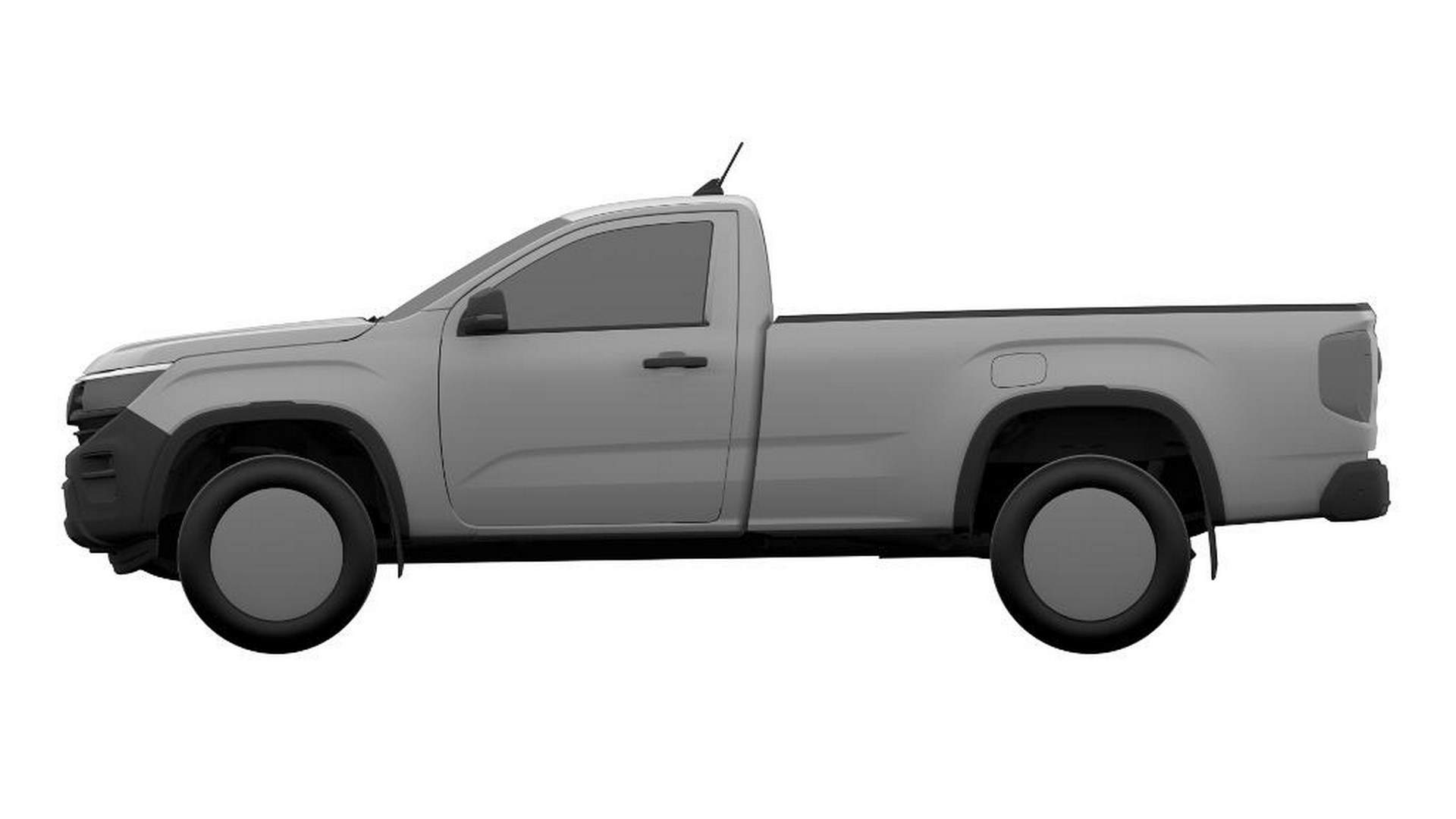 Base-Spec Single-Cab 2023 VW Amarok Revealed In Patent Drawings