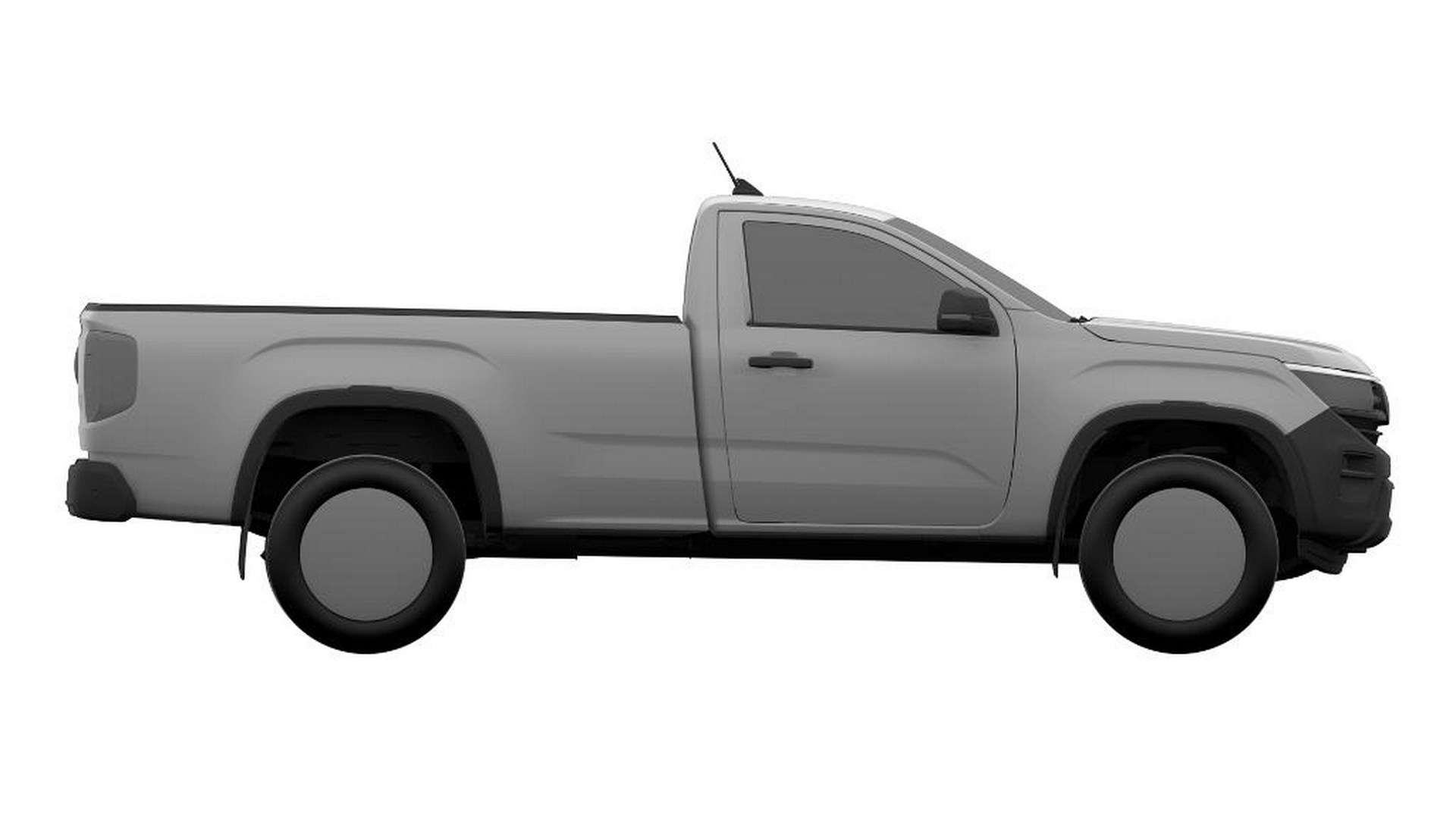 Base-Spec Single-Cab 2023 VW Amarok Revealed In Patent Drawings