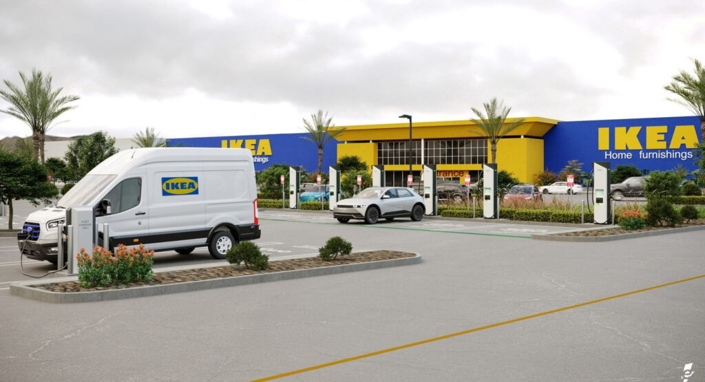  IKEA Partners With Electrify America To Quadruple The Total Number Of EV Chargers At Its Stores
