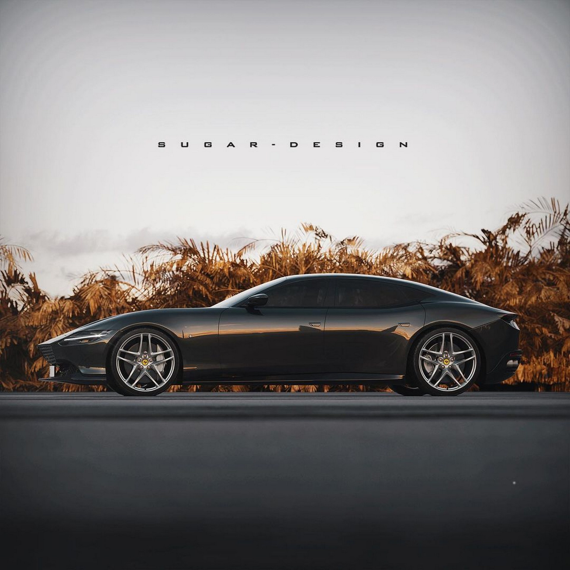 Ferrari Roma Works Surprisingly Well As A Four-Door Sedan