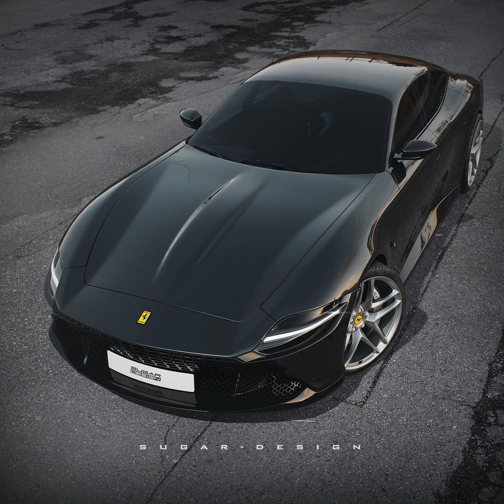 Ferrari Roma Works Surprisingly Well As A Four-Door Sedan