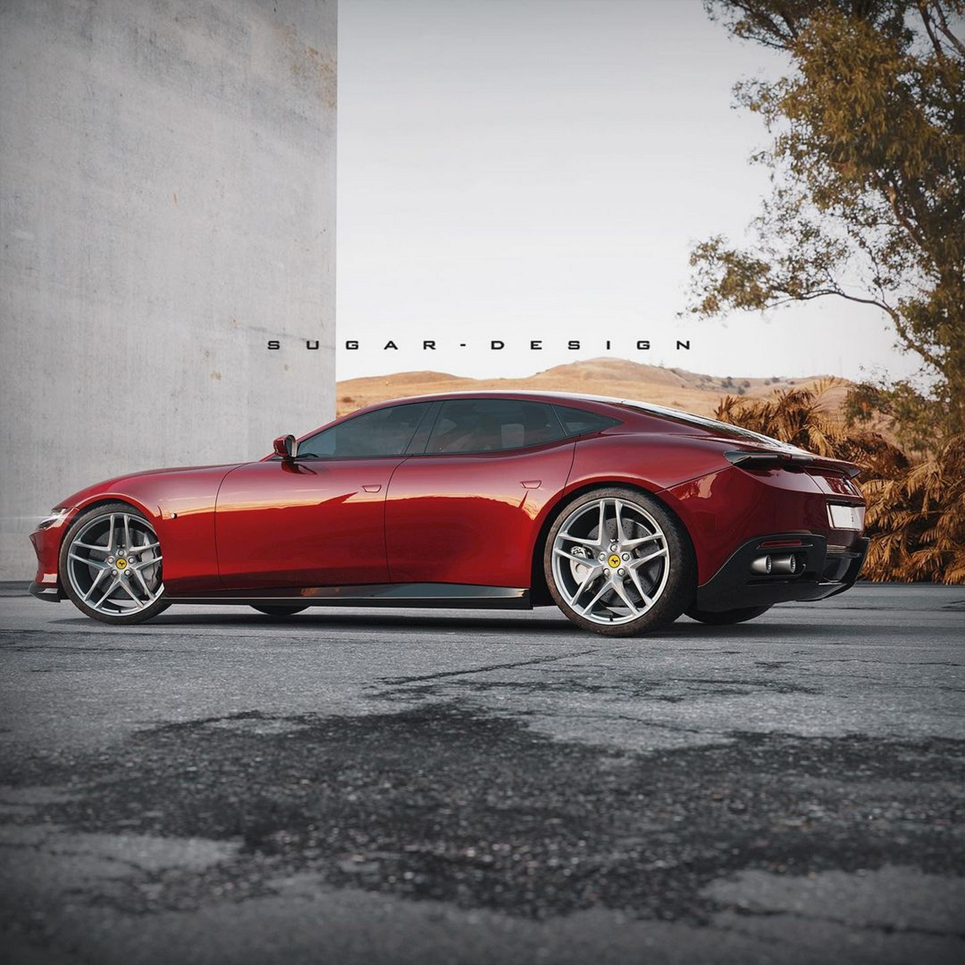 Ferrari Roma Works Surprisingly Well As A Four-Door Sedan