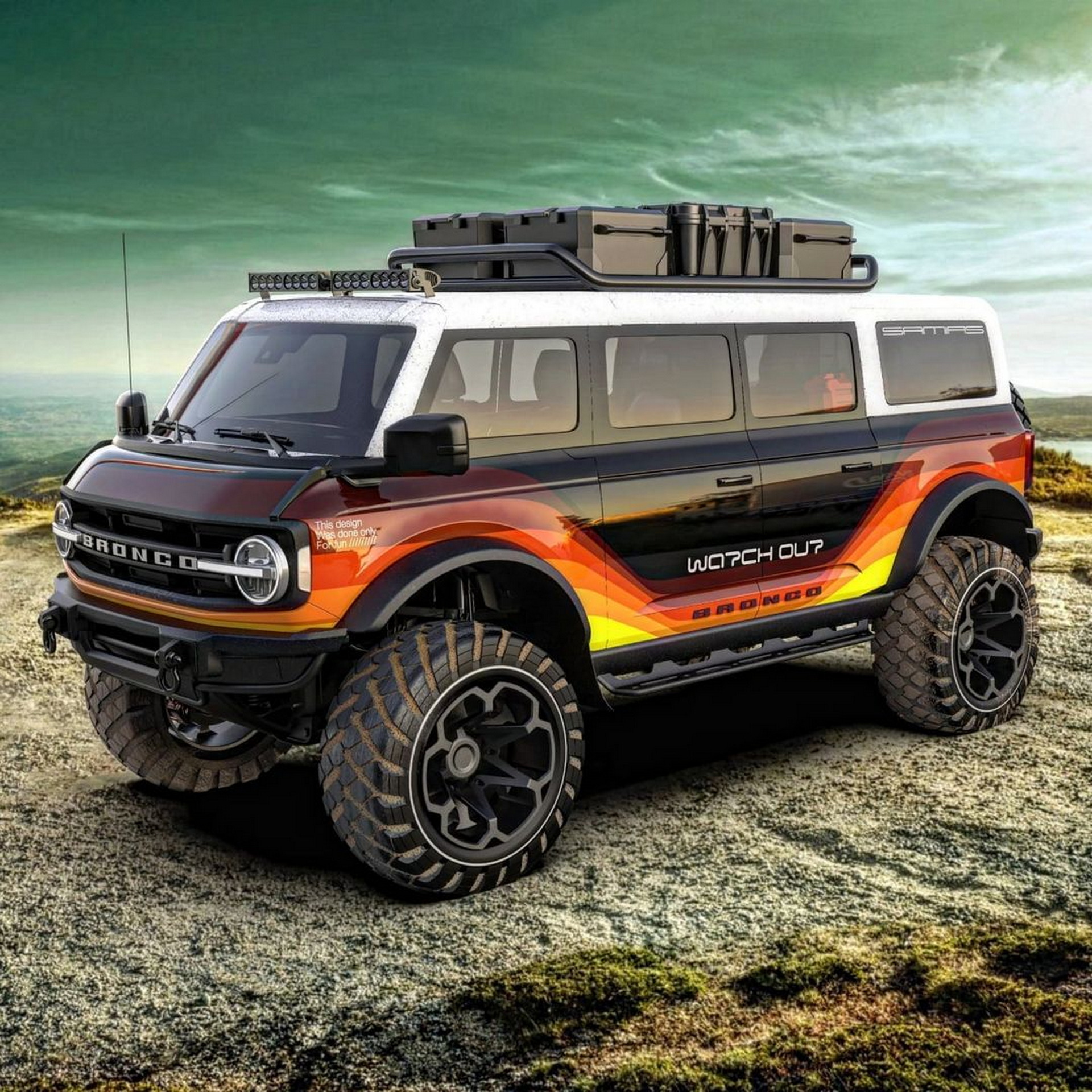 Digitally Modified Ford Bronco Imagines The Off-Road SUV As A Cab-Forward Van