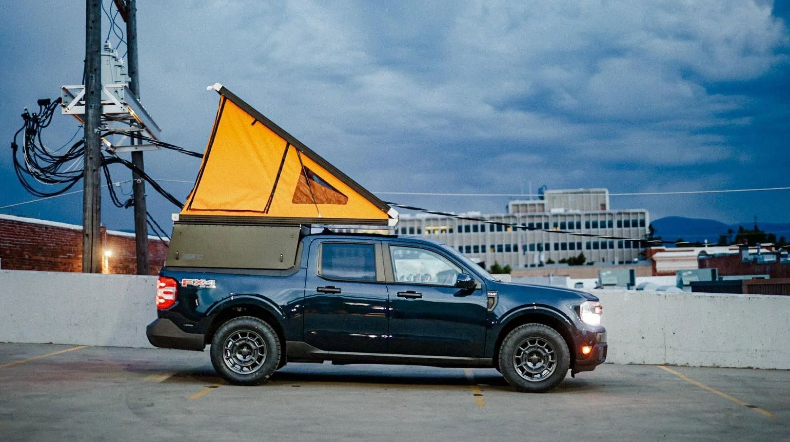 Go Overlanding With This $7,700 Pop-Up Tent For The Ford Maverick