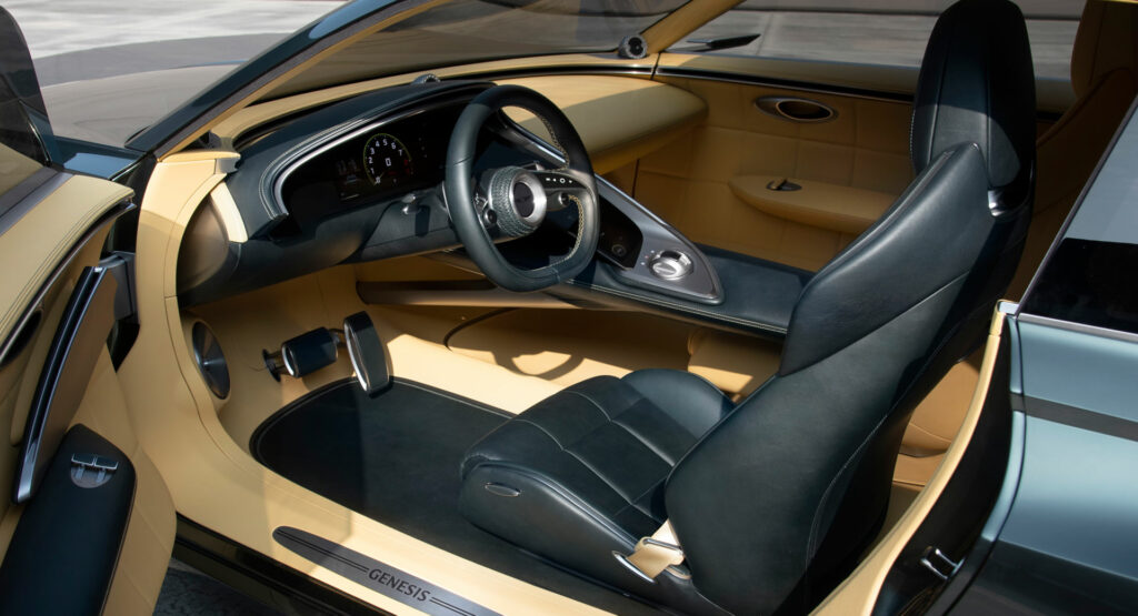  Genesis X Speedium Coupe Concept Shows Its Minimalist Interior