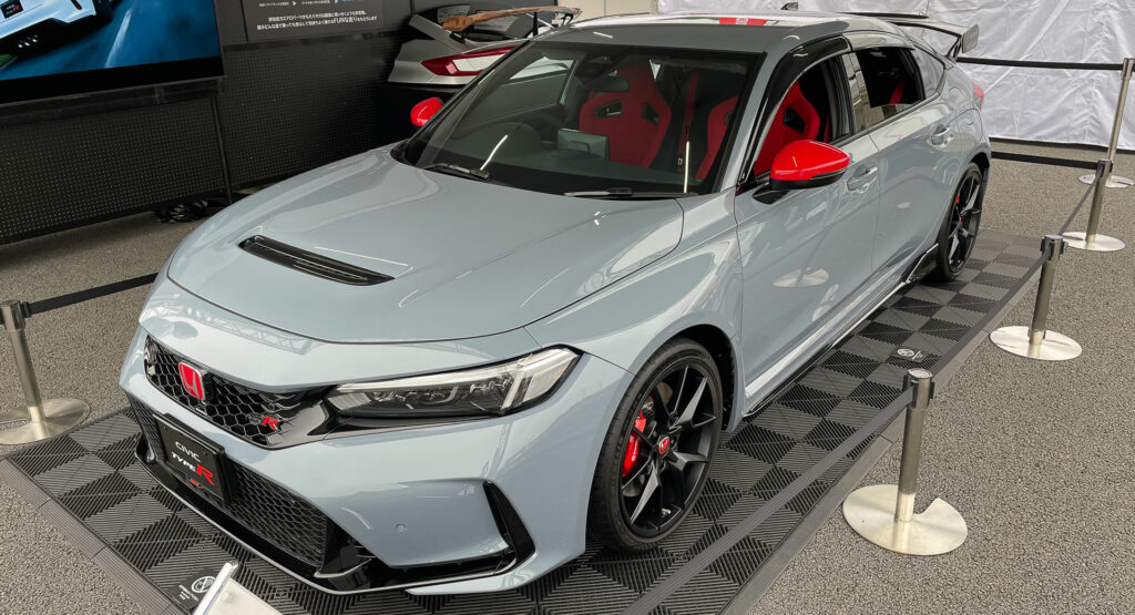  Honda Displays New 2023 Civic Type R With Official Accessories In Japan