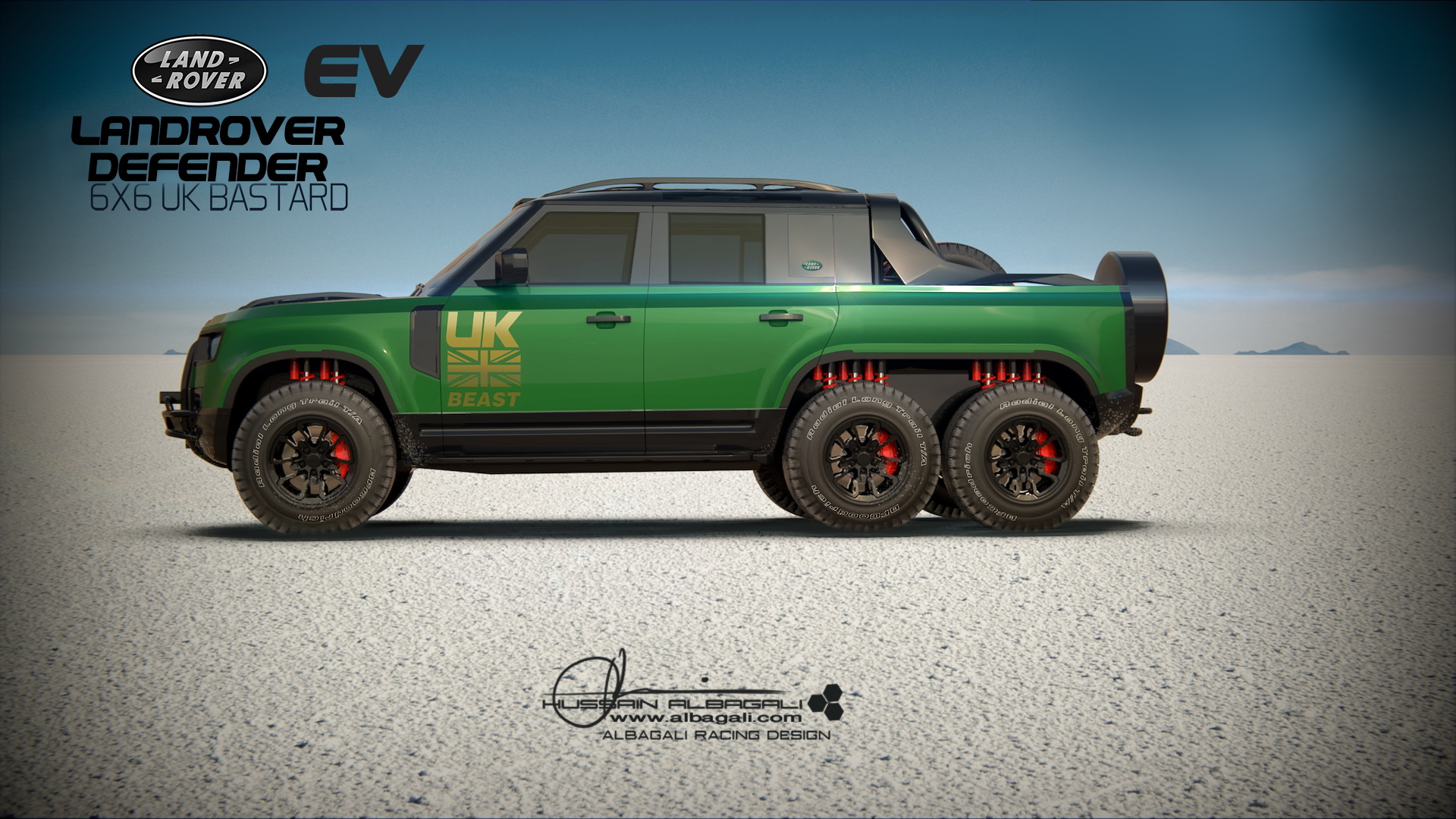 Land Rover Defender 6x6 UK Bastard Renderings 2 - Auto Recent