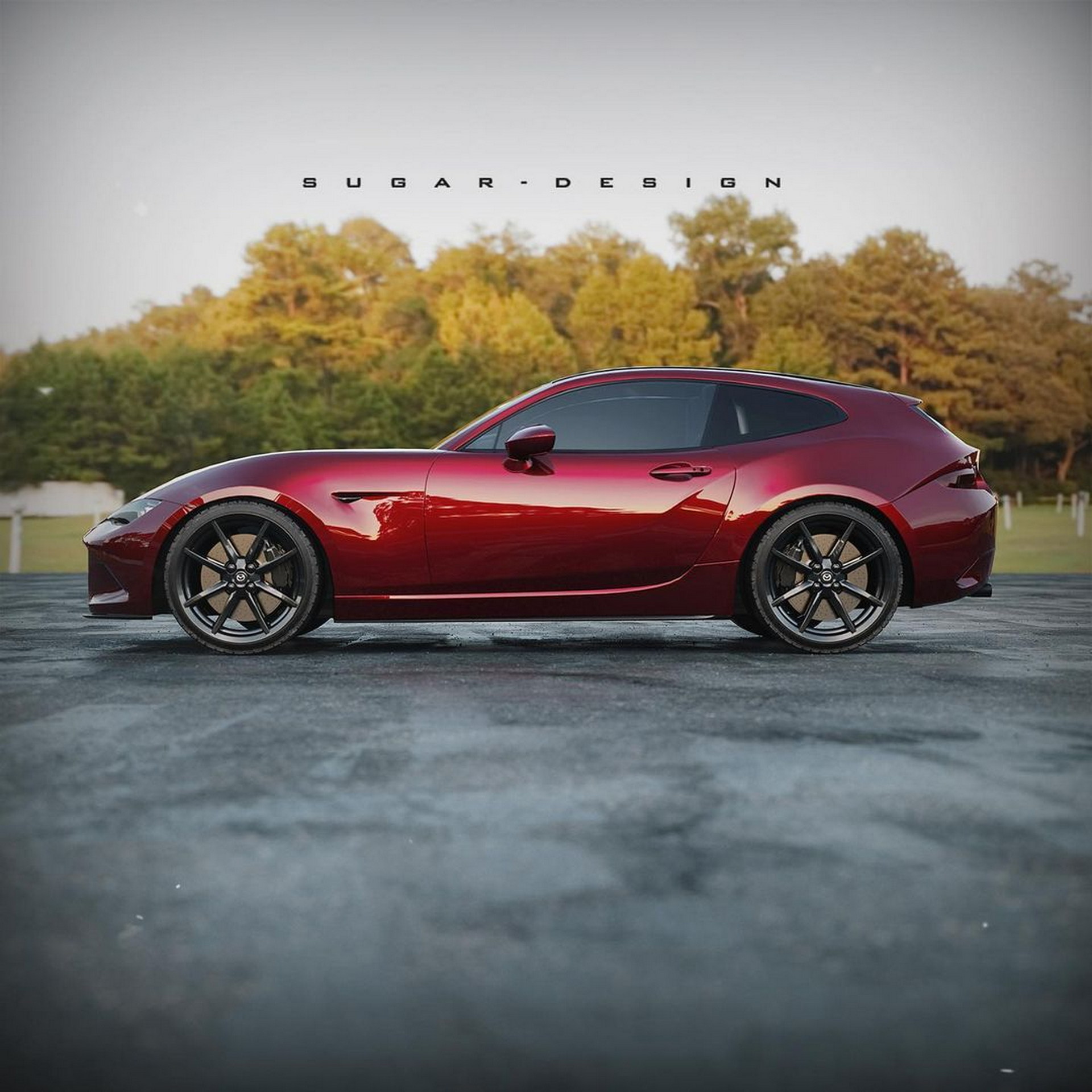 Mazda MX-5 Shooting Brake Concept Rendering Looks Pretty Rad