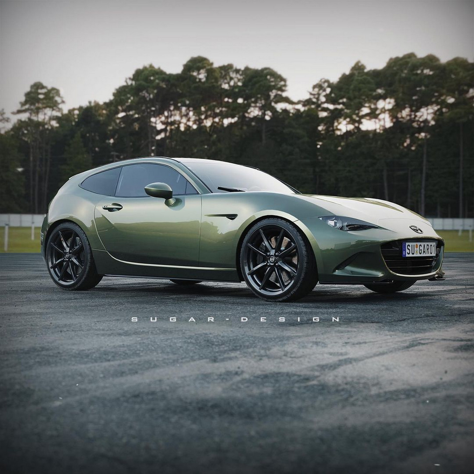 Mazda MX-5 Shooting Brake Concept Rendering Looks Pretty Rad