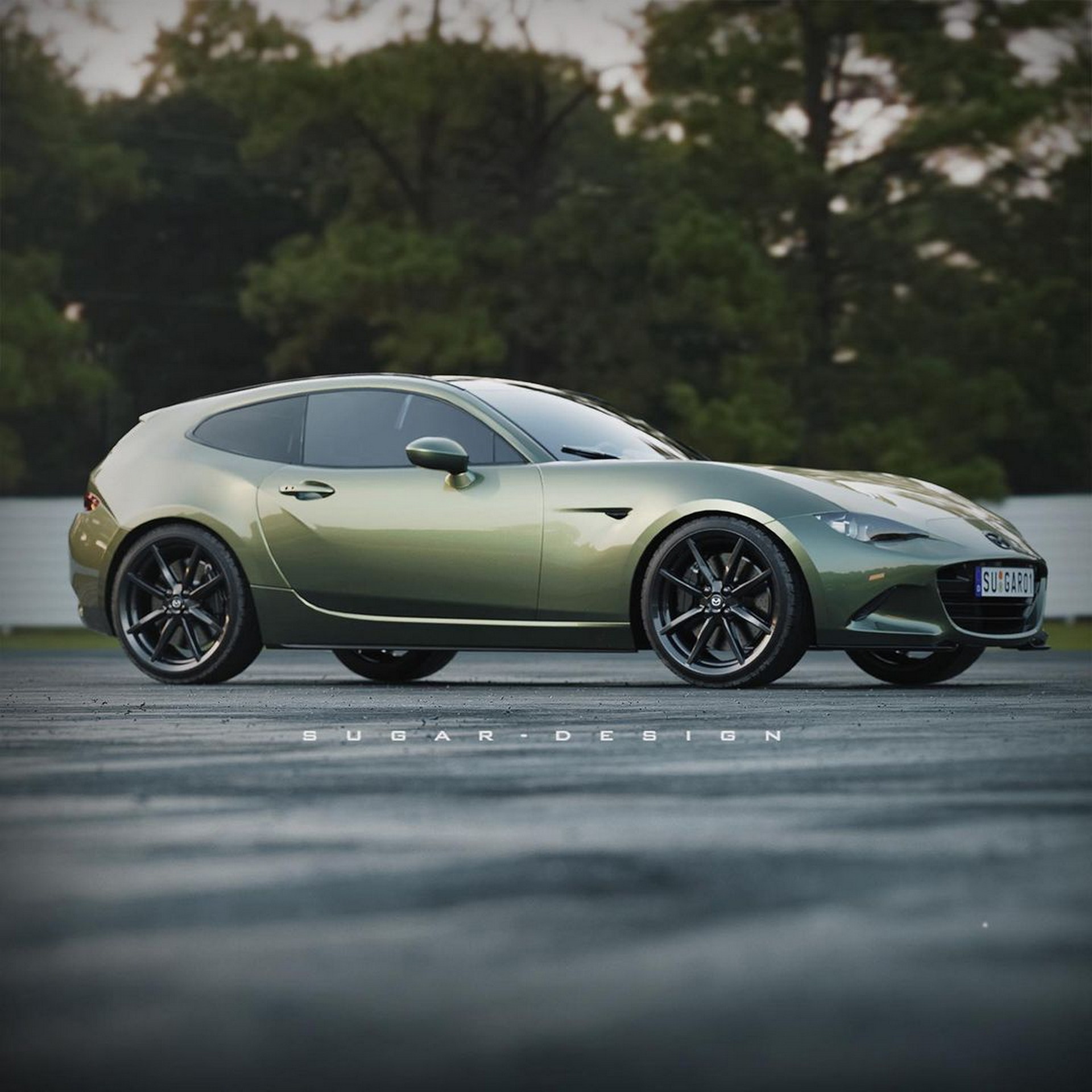 Mazda MX-5 Shooting Brake Concept Rendering Looks Pretty Rad