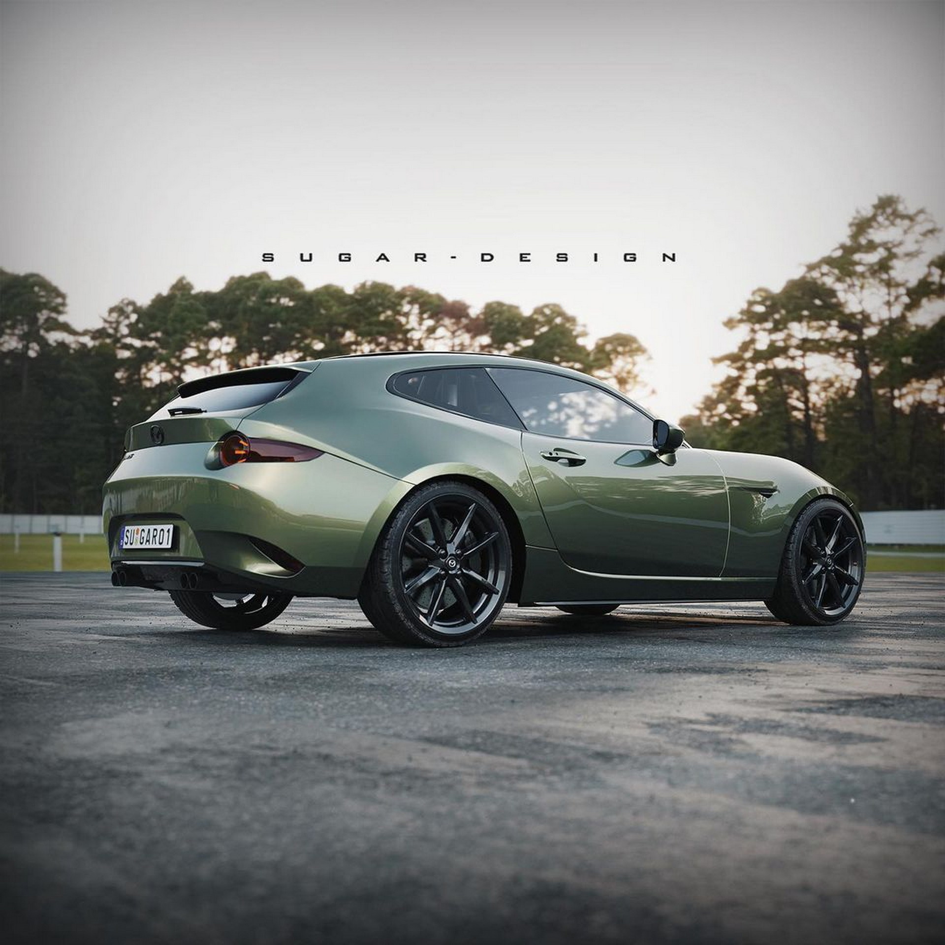 Mazda MX-5 Shooting Brake Concept Rendering Looks Pretty Rad