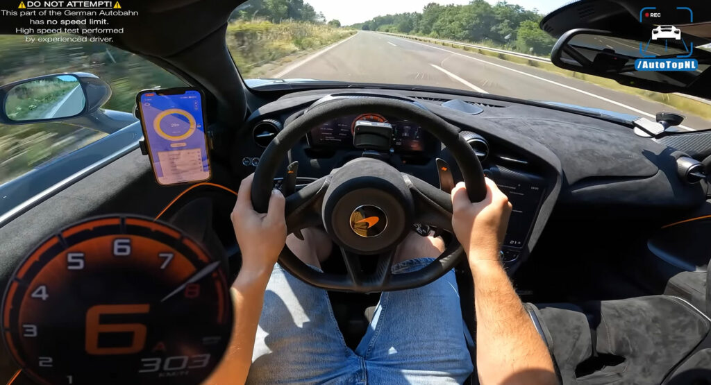  Watch A McLaren 765LT Storm To 202 MPH During Autobahn Run