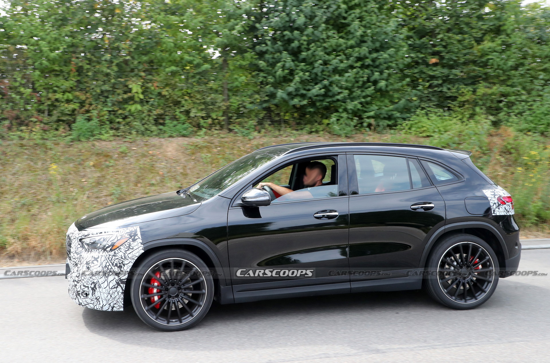 Facelifted Mercedes-AMG GLA 35 Spied In Europe With US-Spec Headlights