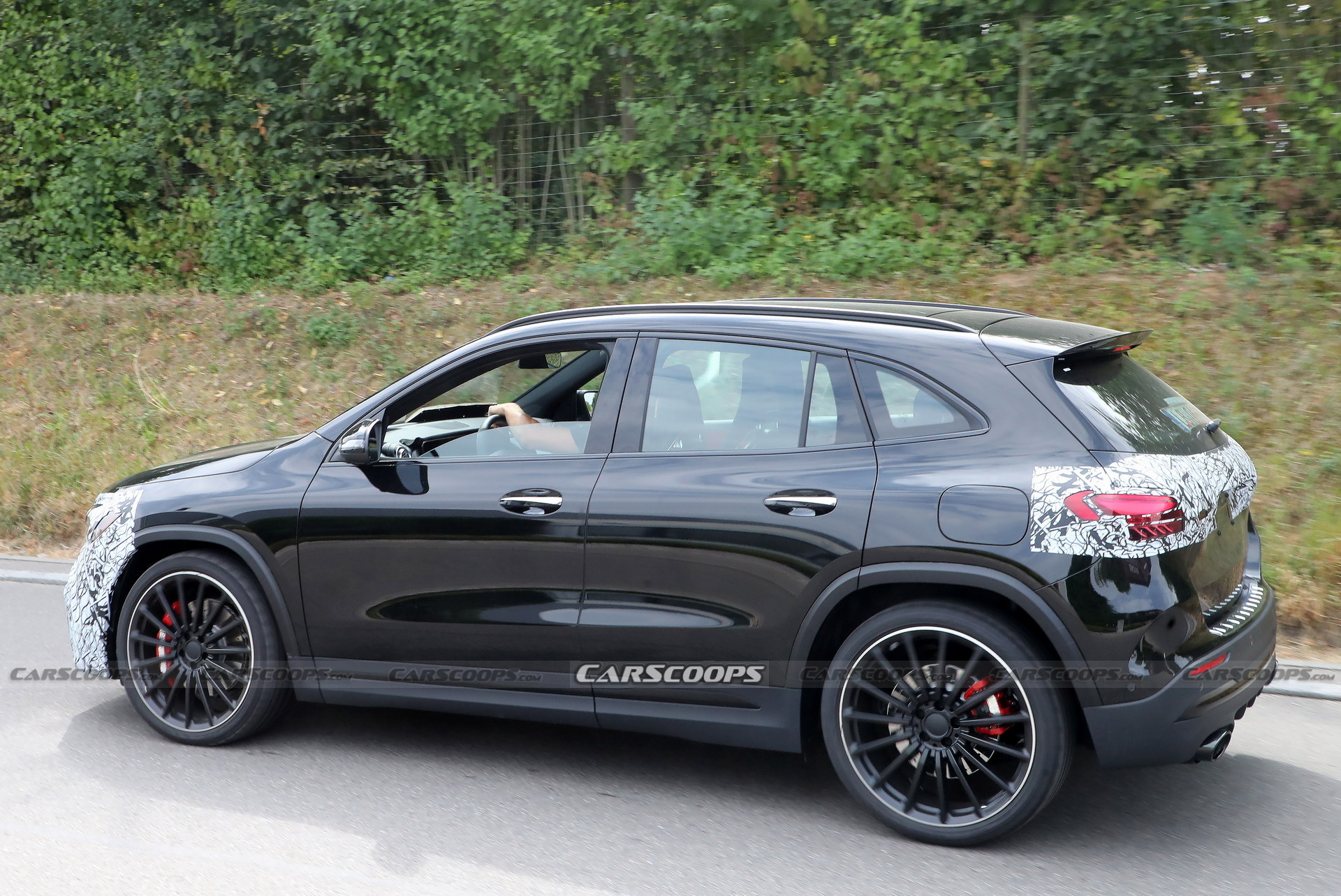 Facelifted Mercedes-AMG GLA 35 Spied In Europe With US-Spec Headlights