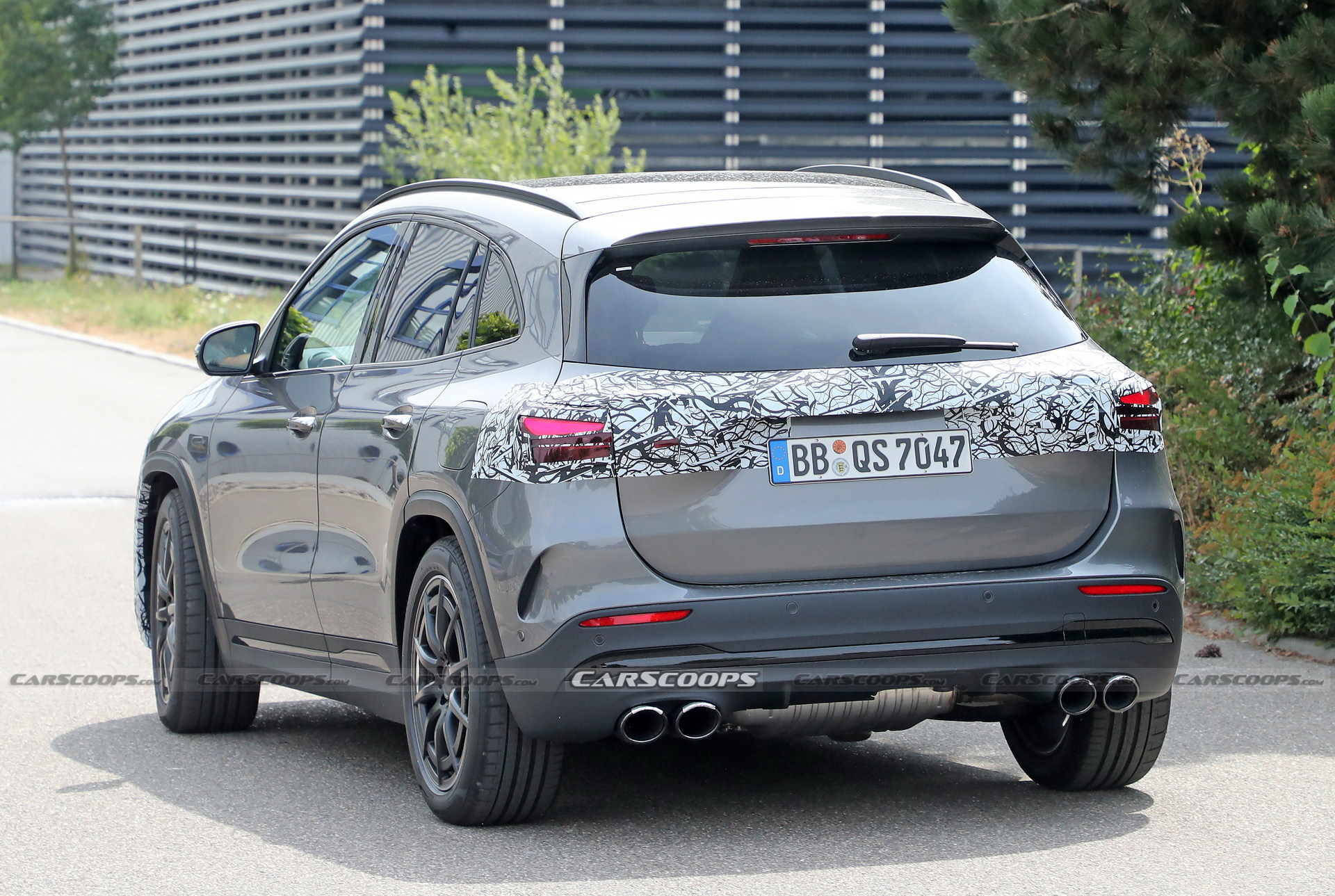 Mercedes-AMG GLA 45 Facelift Spied With Smaller-Than-Usual Wheels