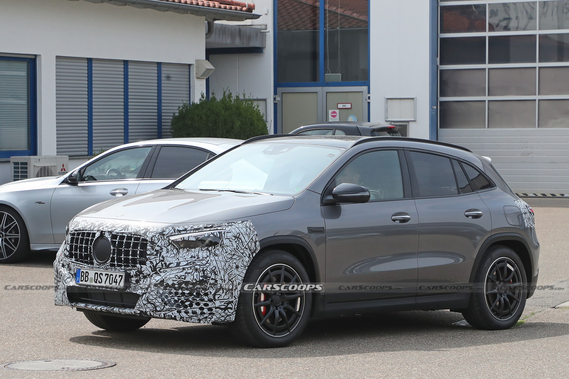 Mercedes-AMG GLA 45 Facelift Spied With Smaller-Than-Usual Wheels