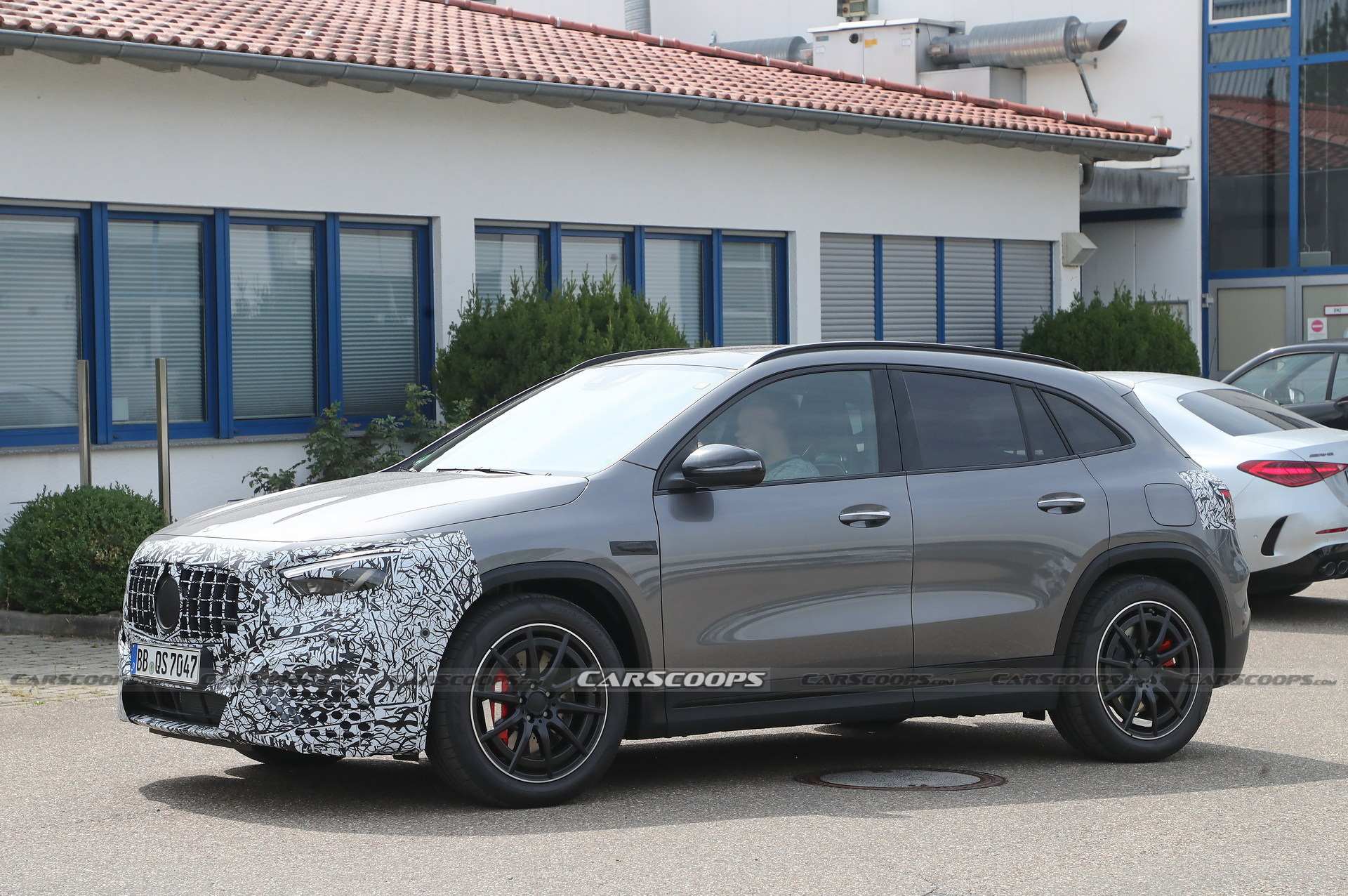 Mercedes-AMG GLA 45 Facelift Spied With Smaller-Than-Usual Wheels