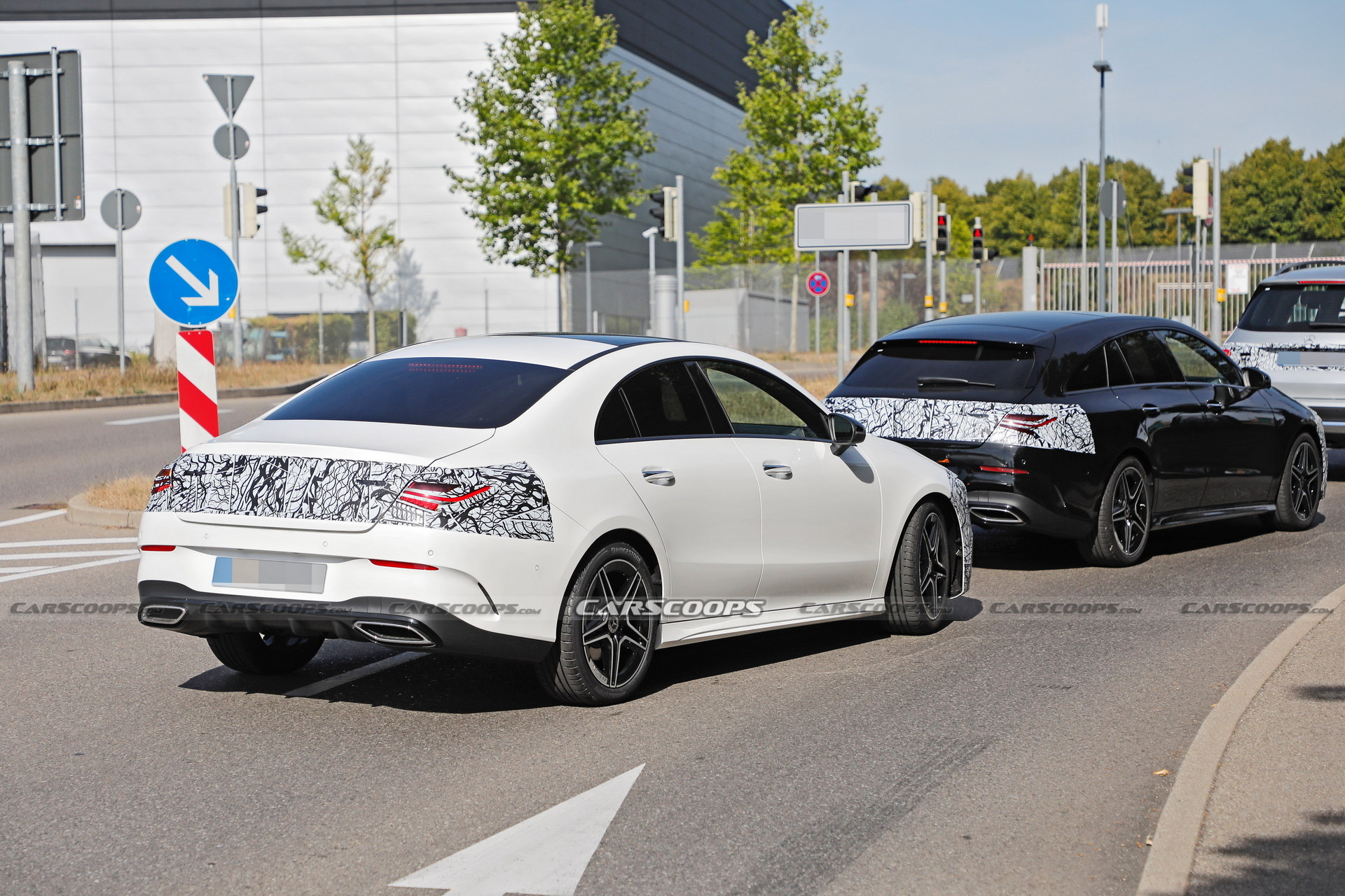 Mercedes-Benz CLA Facelift Spied In Sedan And Shooting Brake Form