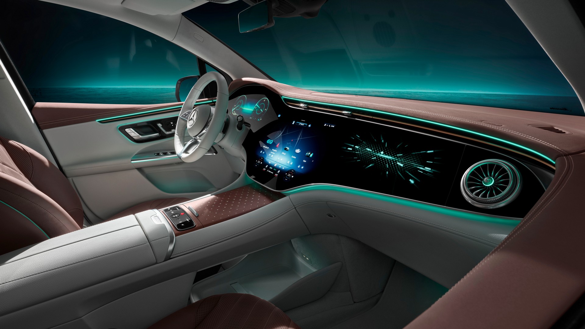 This Is The Cabin Of The Mercedes-Benz EQE SUV