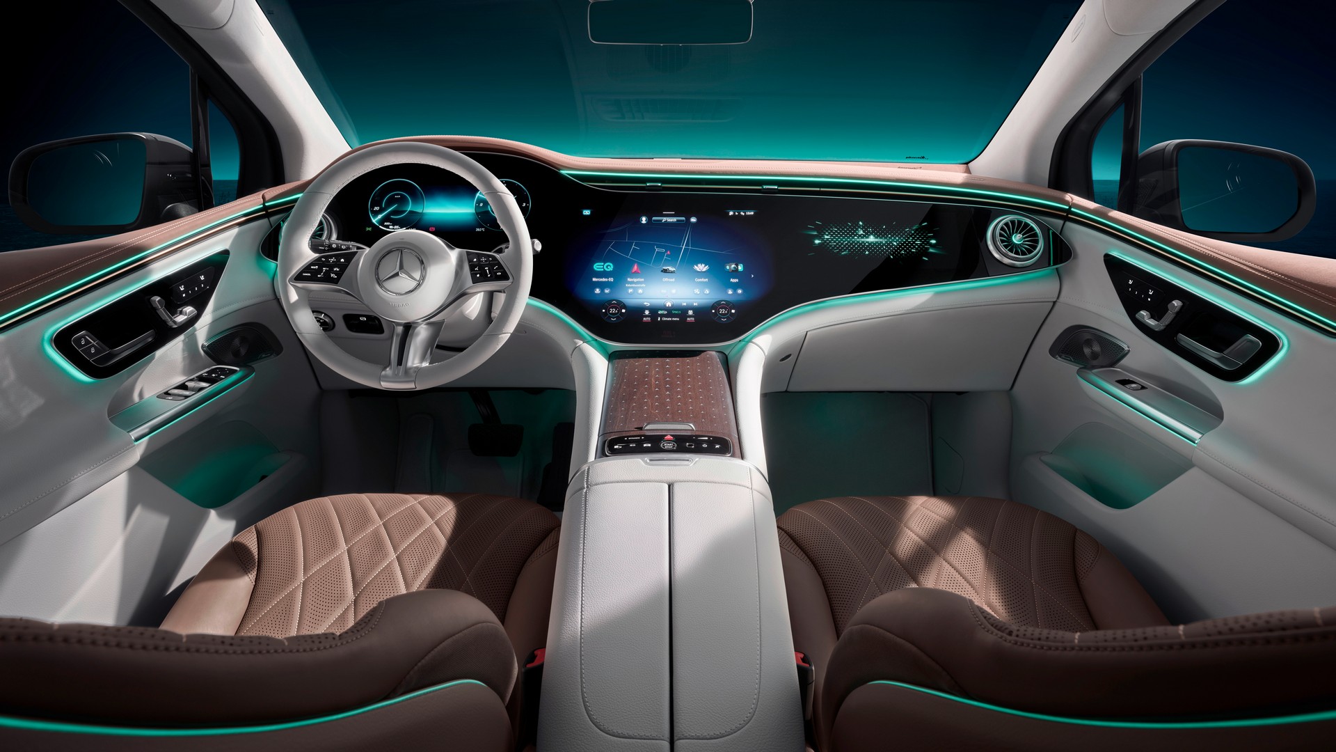 This Is The Cabin Of The Mercedes-Benz EQE SUV