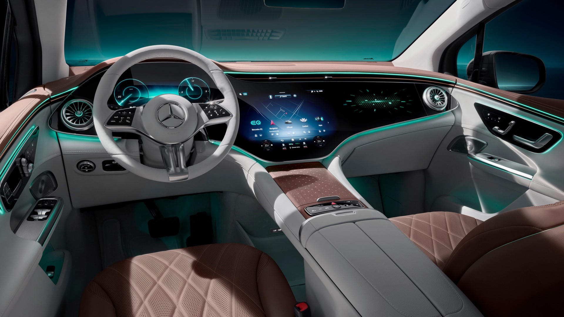 This Is The Cabin Of The Mercedes-Benz EQE SUV