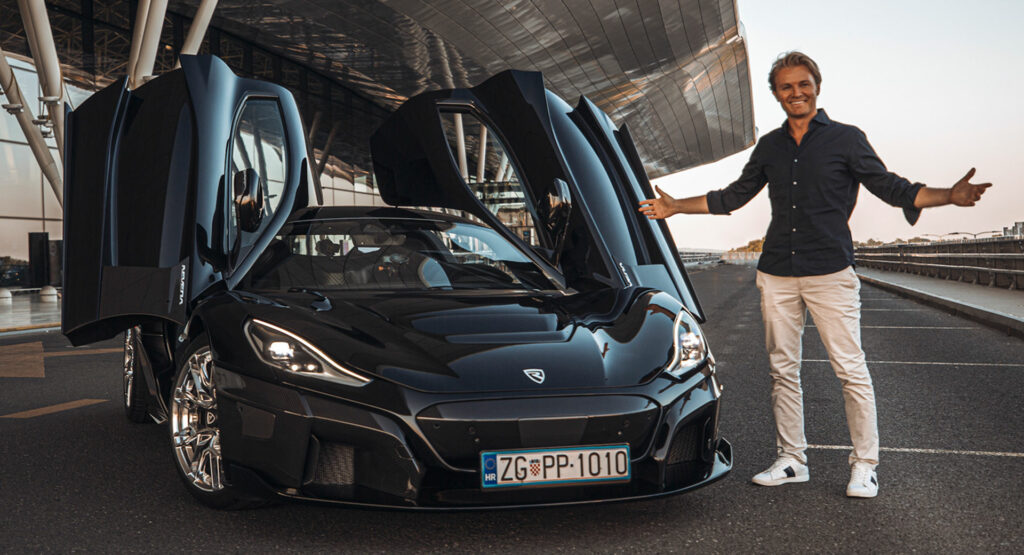  Nico Rosberg Takes Delivery Of The First Retail Rimac Nevera