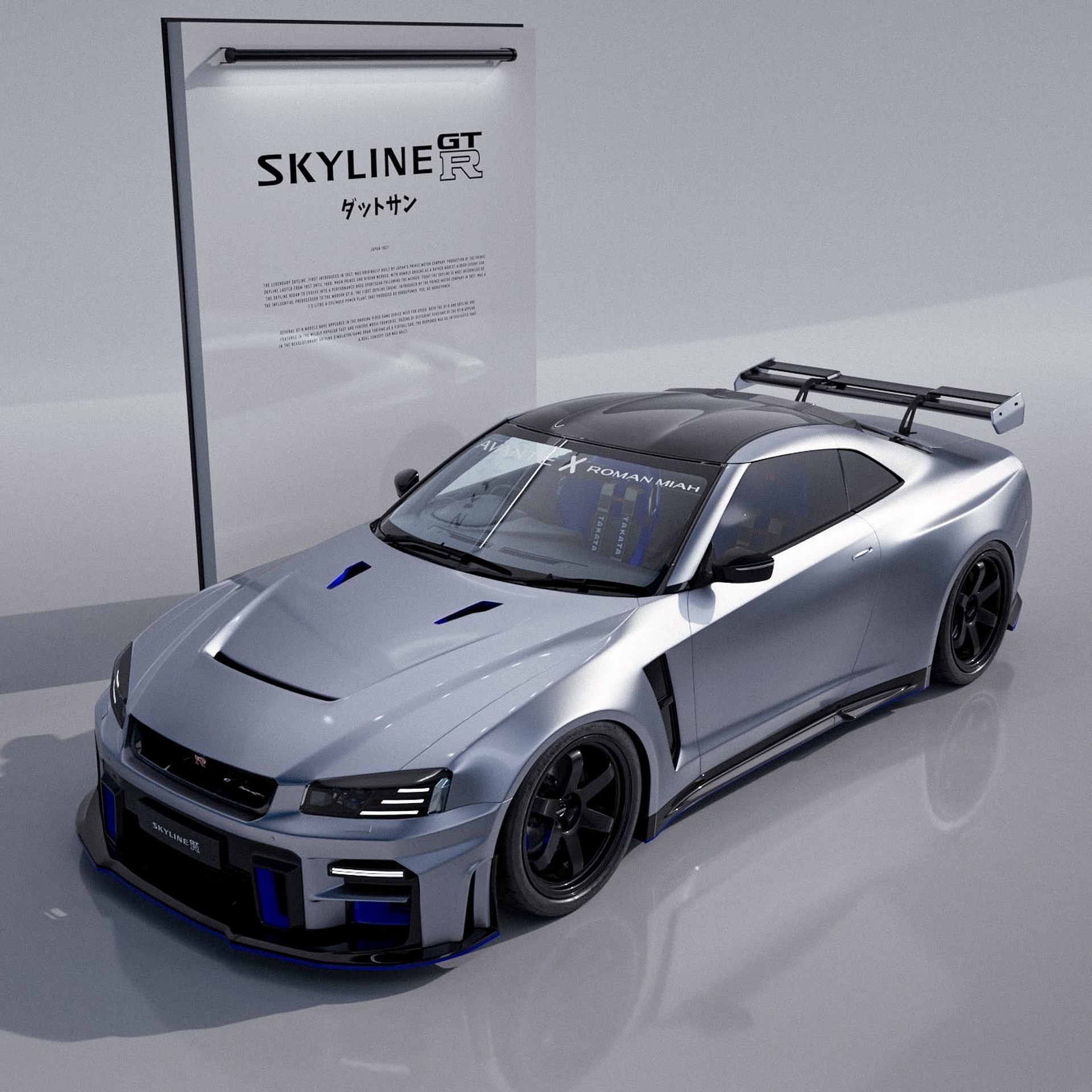 Next-Gen Nissan GT-R Envisioned By Independent Designer With R34 And R35 Styling Cues
