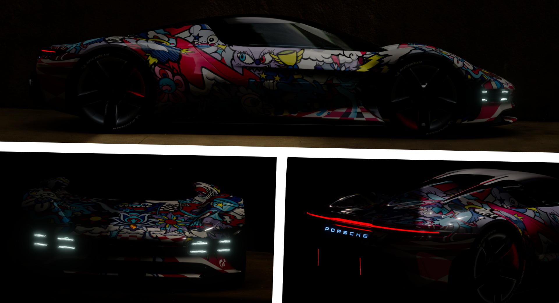 Le concept Porsche Vision GT aura une nouvelle livrée inspirée du street art