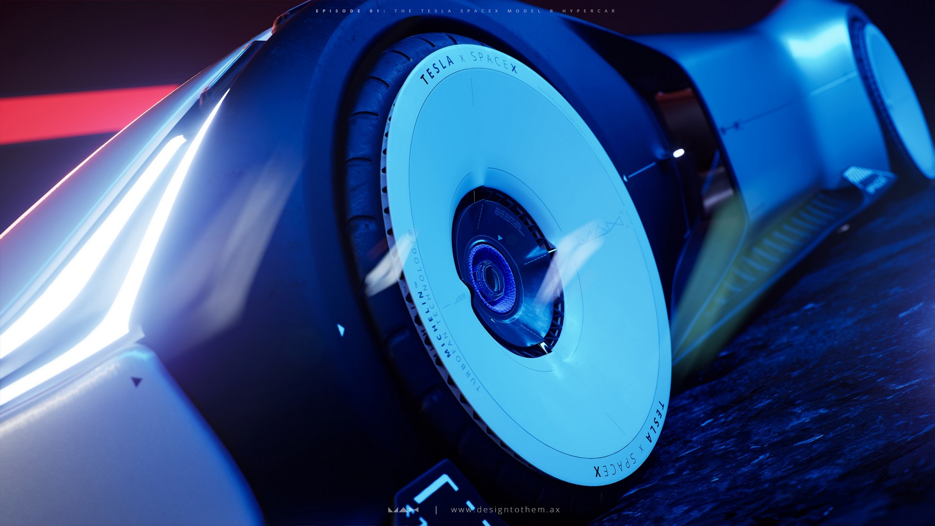 Tesla SpaceX Model R Imagined As A 2,950 HP Hypercar With Rocket Boosters