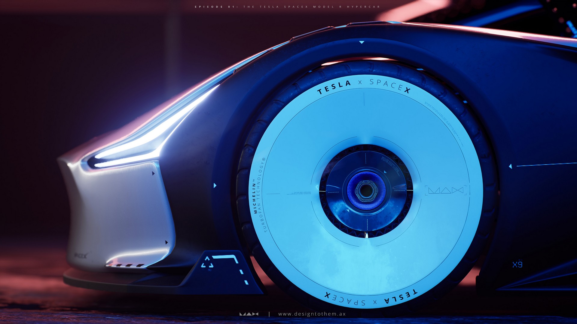 Tesla SpaceX Model R Imagined As A 2,950 HP Hypercar With Rocket Boosters