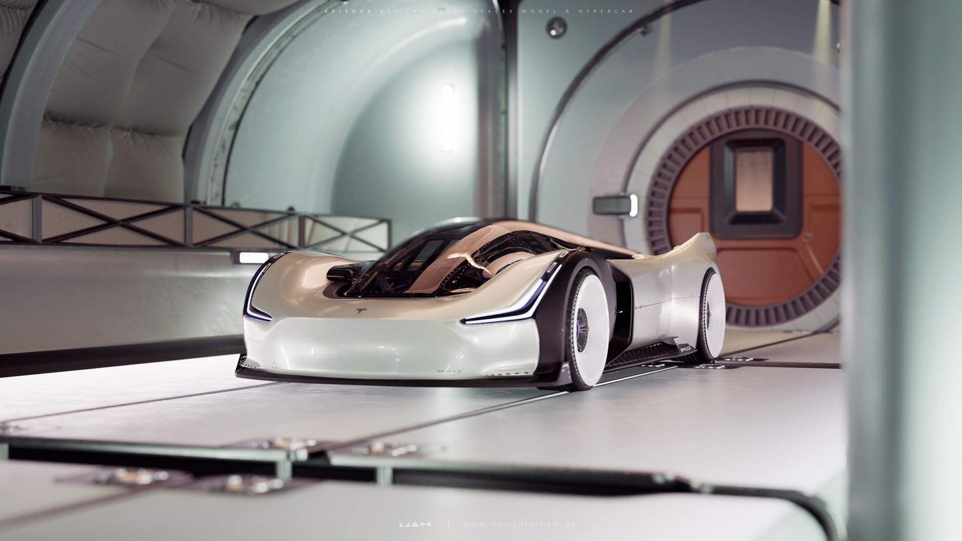 Tesla SpaceX Model R Imagined As A 2,950 HP Hypercar With Rocket Boosters