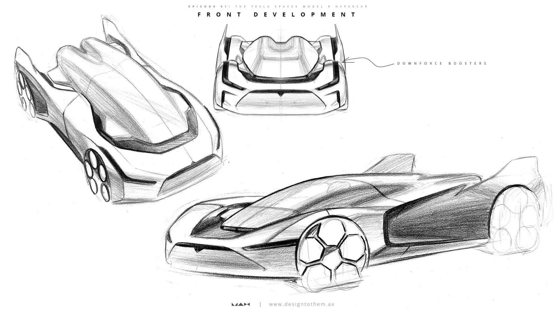 Tesla SpaceX Model R Imagined As A 2,950 HP Hypercar With Rocket Boosters