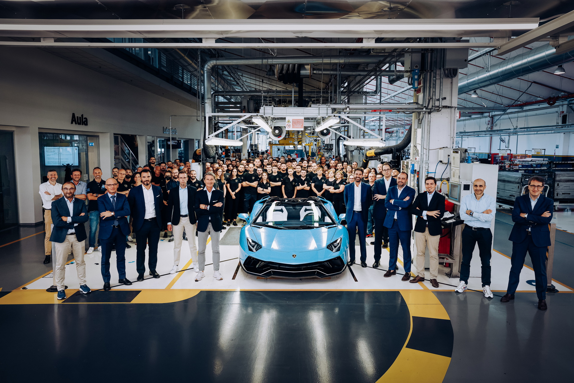 The Final Lamborghini Aventador Rolls Off The Line After 11,465 Units Marking The End Of The N.A. V12 Era