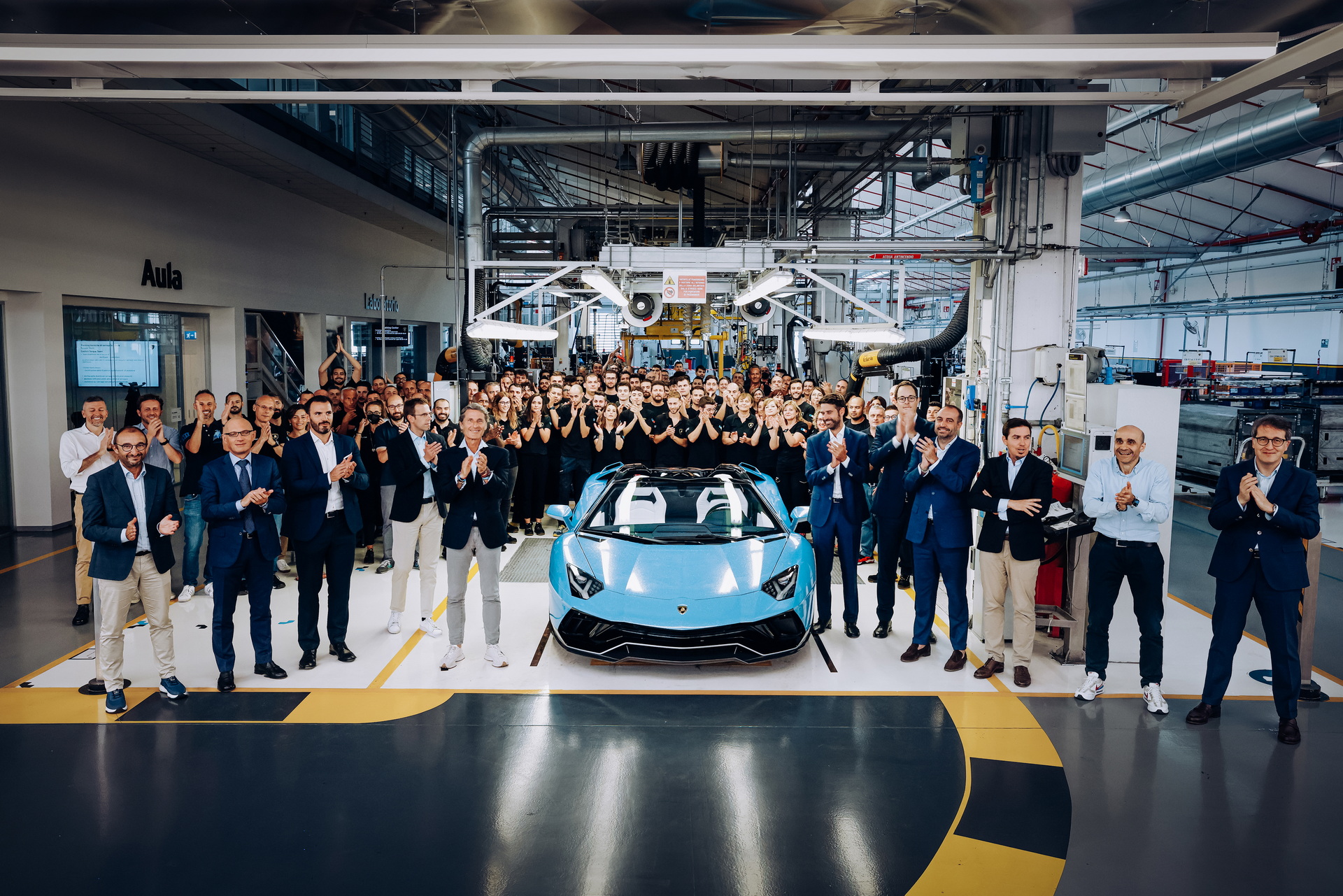 The Final Lamborghini Aventador Rolls Off The Line After 11,465 Units Marking The End Of The N.A. V12 Era