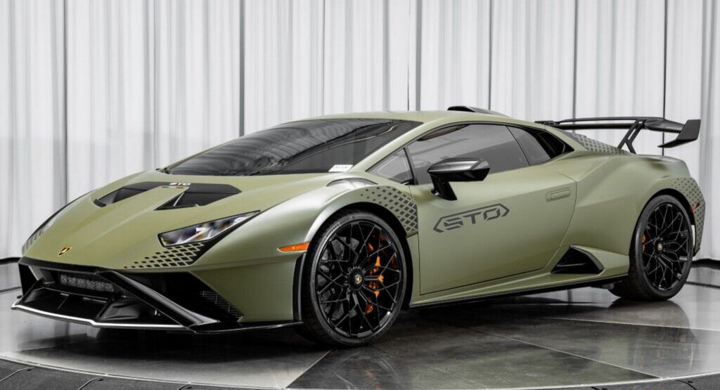 Lamborghini Huracan STO In Verde Turbine Matt Will Make Anyone Green With  Envy | Carscoops