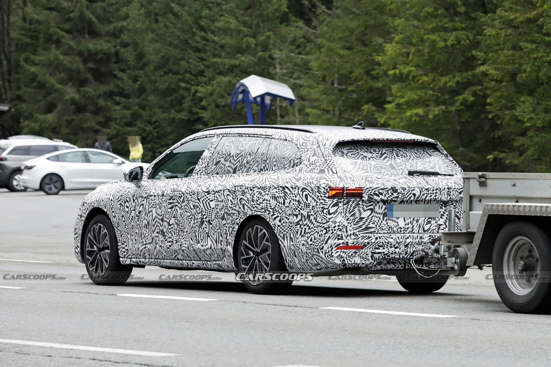 2023 Skoda Superb Combi Spied Looking Larger And More Assertive
