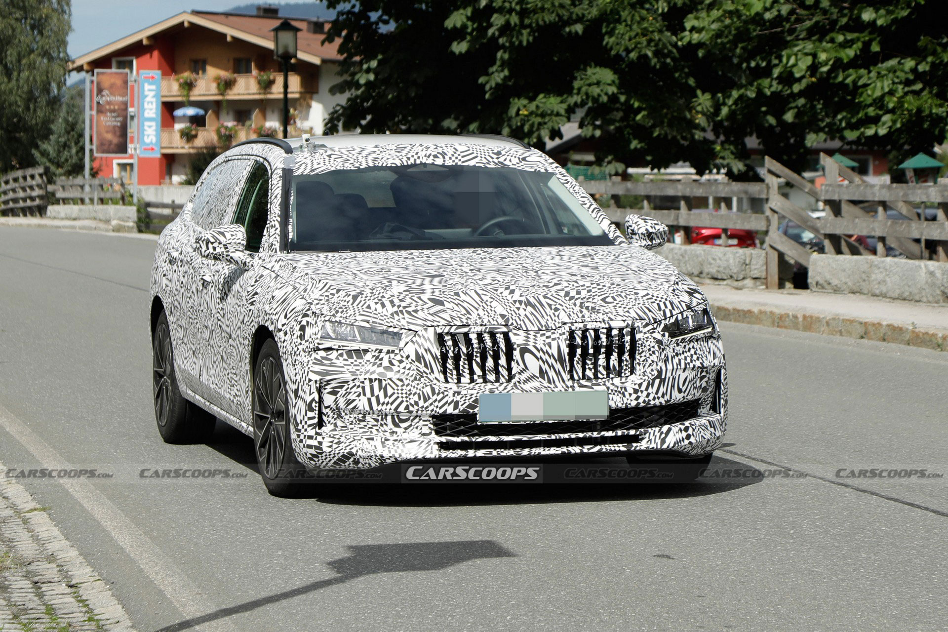2023 Skoda Superb Combi Spied Looking Larger And More Assertive