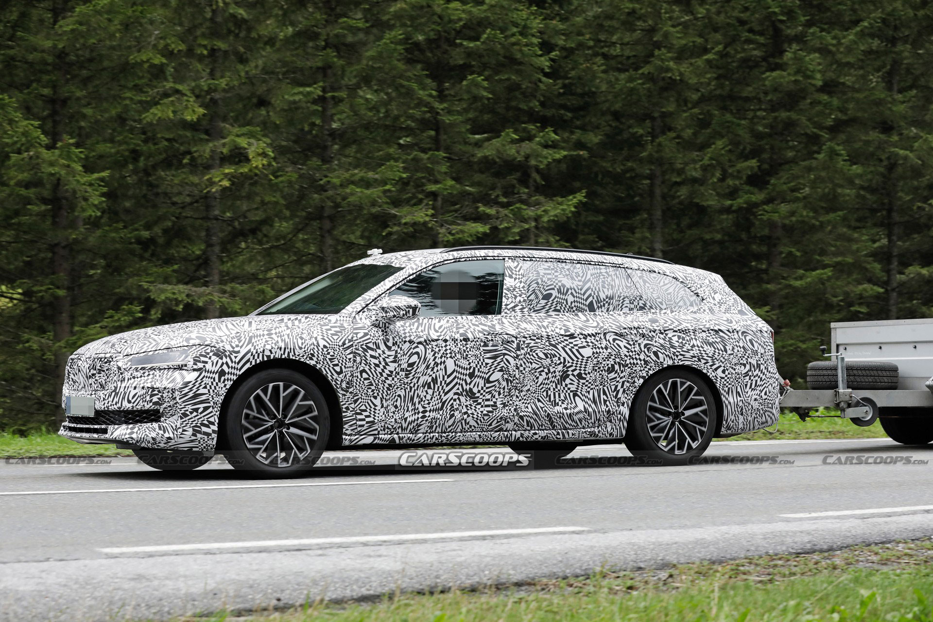 2023 Skoda Superb Combi Spied Looking Larger And More Assertive