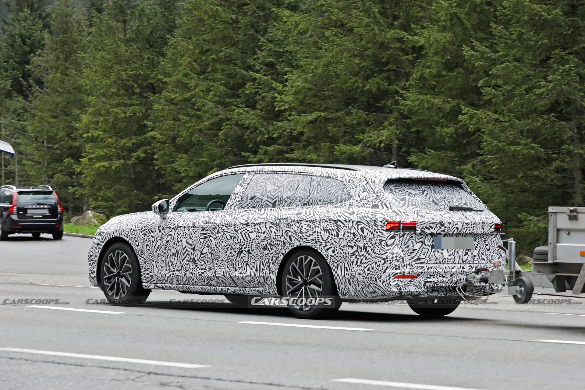 2023 Skoda Superb Combi Spied Looking Larger And More Assertive