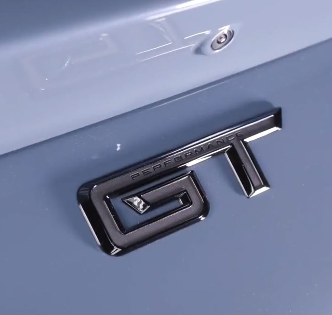 2024 Ford Mustang Starts Stripping, Shows Trunk And GT Performance Badge
