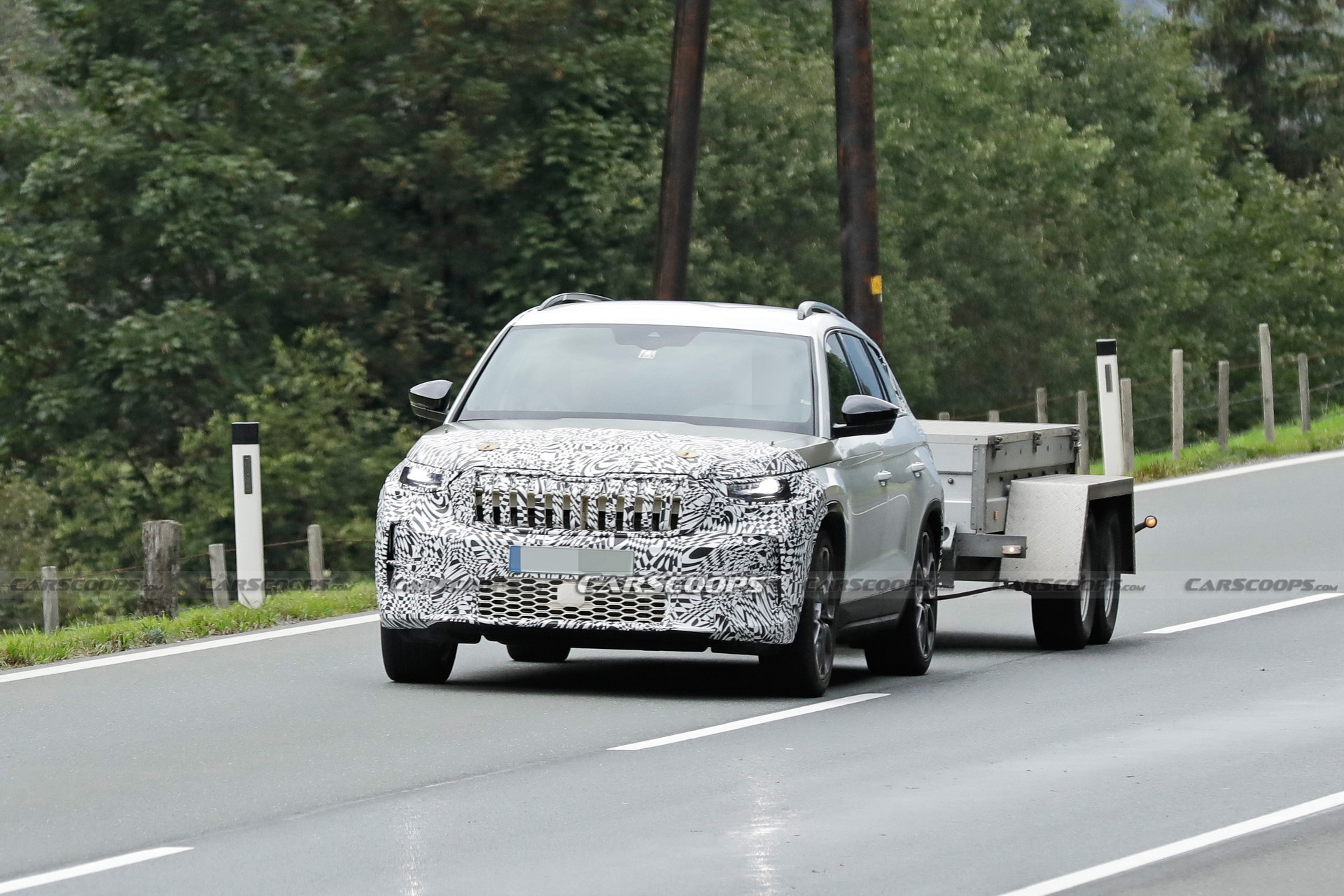 2024 Skoda Kodiaq Mule Puts A New Face On The Current Body