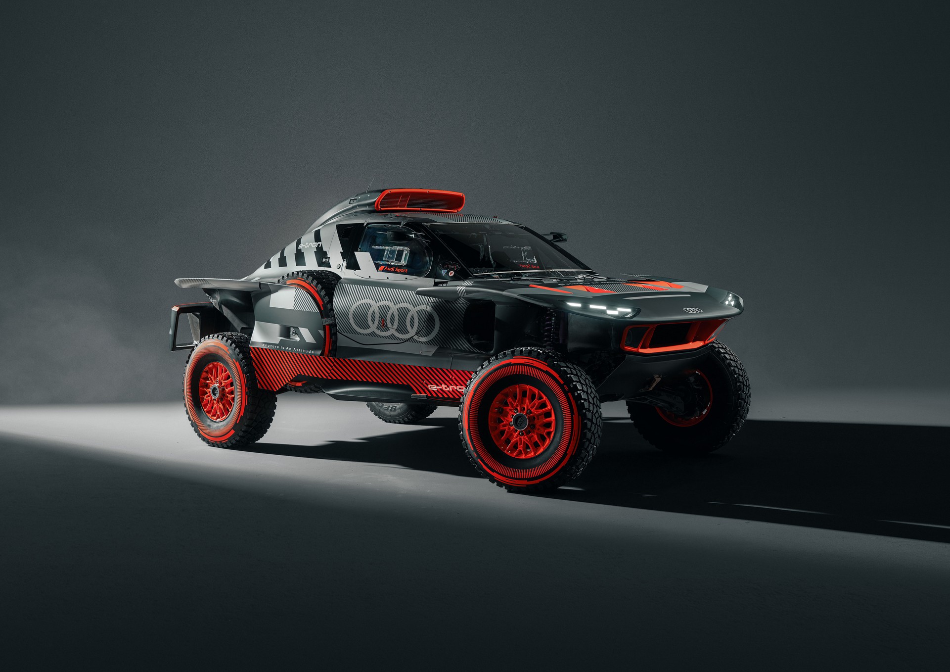 Audi Revamps Its RS Q E-Tron E2 Electric-Driven But Gas-Charged Dakar Racer For 2023